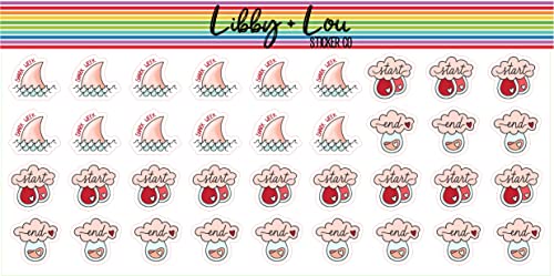 Period Tracker Planner Stickers | Libby and Lou Sticker Co