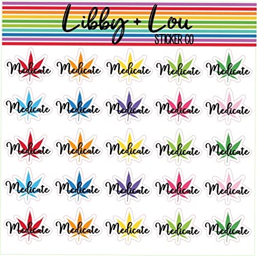 Marijuana Planner Sticker | Libby and Lou Sticker Co