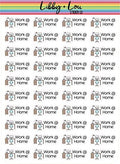 Work At Home Planner Sticker | Libby and Lou Sticker Co