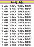 to Watch Script Planner Sticker | Libby and Lou Sticker Co