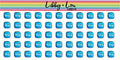 Streaming Service TV Planner Sticker | Libby and Lou Sticker Co