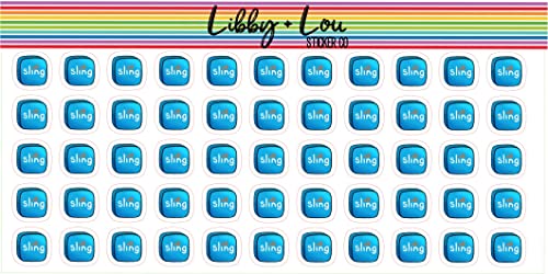 Streaming Service TV Planner Sticker | Libby and Lou Sticker Co