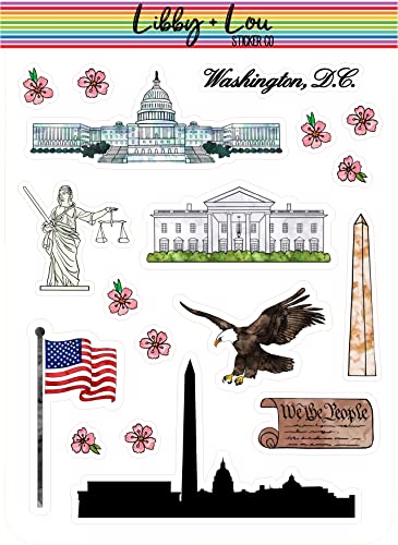 Washington D.C. Travel Planner Stickers | Libby and Lou Sticker Co