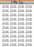 Bike Ride Planner Stickers | Libby and Lou Sticker Co