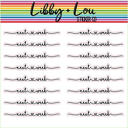 Next Week Script Planner Stickers | Libby and Lou Sticker Co