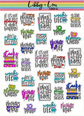 Planner Quotes Planner Sticker | Libby and Lou Sticker Co