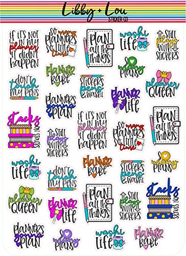 Planner Quotes Planner Sticker | Libby and Lou Sticker Co