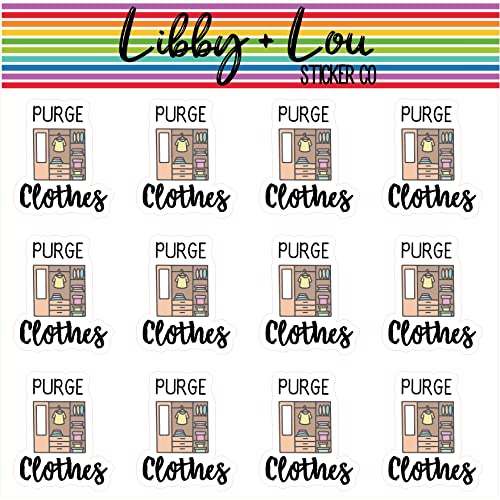 Purge Closet Planner Sticker | Libby and Lou Sticker Co