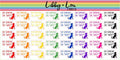 Walk The Dog Planner Sticker | Libby and Lou Sticker Co (Rainbow)