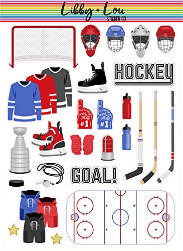 Hockey Planner Sticker | Decorative Stickers | Libby and Lou Sticker Co