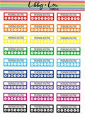 Habit Tracker Morning Routine Planner Sticker | Libby and Lou Sticker Co