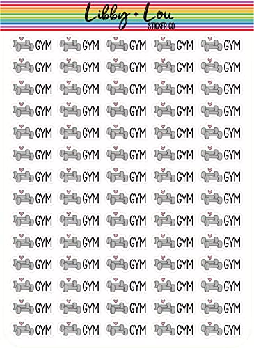 Gym Planner Stickers | Libby and Lou Sticker Co