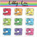 Sewing Machine Rainbow Planner Stickers | Libby and Lou Sticker Co