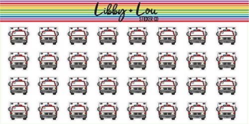 Ambulance Planner Sticker | Libby and Lou Sticker Co