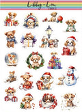 Dog Christmas Decorative Planner Sticker | Libby and Lou Sticker Co