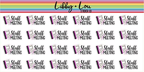 Staff Meeting Work Planner Sticker | Libby and Lou Sticker Co