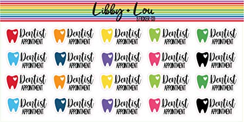 Dentist Appointment Planner Sticker | Libby and Lou Sticker Co