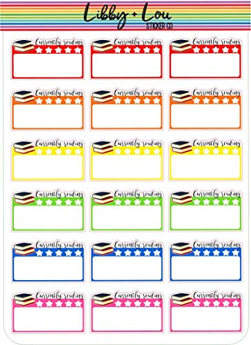 Currently Reading Planner Sticker | Libby and Lou Sticker Co