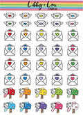 Happy Mail Planner Sticker | Envelopes | Mailboxes | Libby and Lou Sticker Co