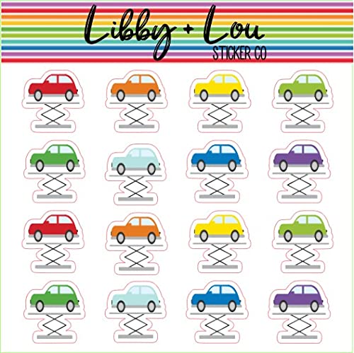 Car Maintenance Planner Sticker | Libby and Lou Sticker Co
