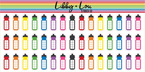 Water Tracker Planner Sticker | Libby and Lou Sticker Co (Rainbow)