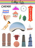 Chicago Travel Planner Stickers | Libby and Lou Sticker Co