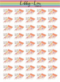 Pizza Day Planner Sticker | Libby and Lou Sticker Co