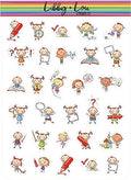 Kids Activities Stick Figure Planner Stickers | Libby and Lou Sticker Co