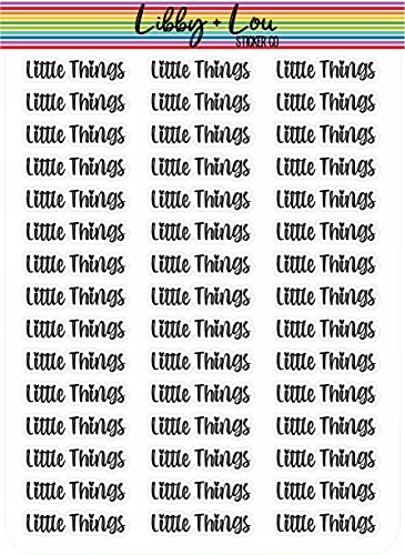 Little Things Planner Sticker | Libby and Lou Sticker Co