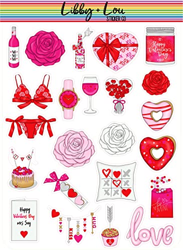 Valentines Day Planner Sticker | Libby and Lou Sticker Co