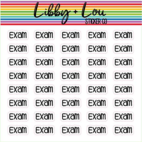 Exam or Test Planner Stickers | College | High School | Academic Planner | Libby and Lou Sticker Co