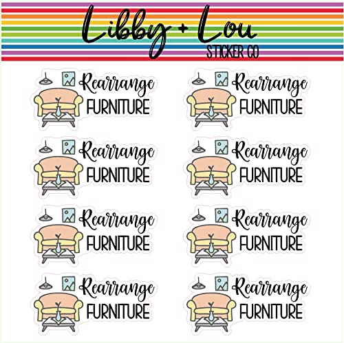 Rearrange Furniture Planner Sticker | Libby and Lou Sticker Co