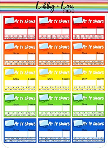 TV Series Tracker Planner Sticker | Libby and Lou Sticker Co