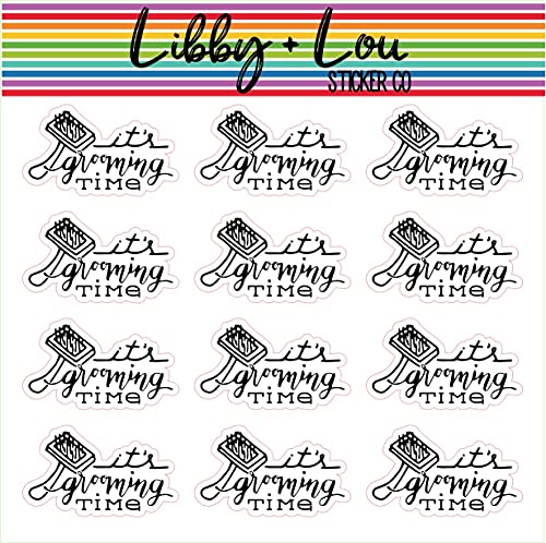 Grooming Time Pet Planner Sticker | Libby and Lou Sticker Co