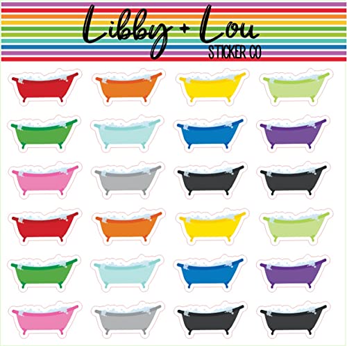 Mini Bath Tub Planner Sticker | Libby and Lou Sticker Co