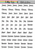 Months of the Year Planner Sticker | Libby and Lou Sticker Co