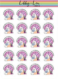 It's Reading O'Clock Planner Sticker | Libby and Lou Sticker Co