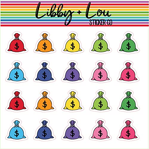 Money Bags Planner Stickers | Libby and Lou Sticker Co