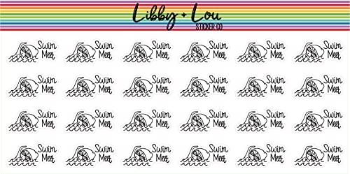 Swim Meet Planner Stickers | Libby and Lou Sticker Co