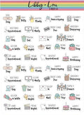 Sampler Planner Stickers | Libby and Lou Sticker Co