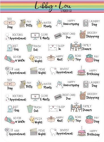 Sampler Planner Stickers | Libby and Lou Sticker Co