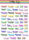 School Assignment Planner Sticker | Libby and Lou Sticker Co