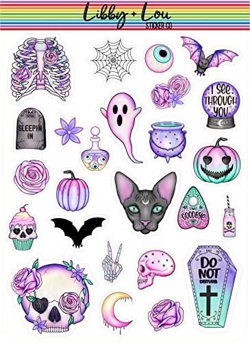 Creepy Halloween Decorative Planner Sticker | Libby and Lou Sticker Co