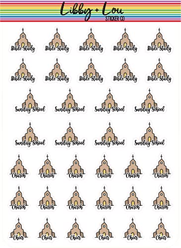 Church Variety Planner Sticker | Libby and Lou Sticker Co