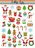 Christmas Decorative Planner Sticker | Libby and Lou Sticker Co