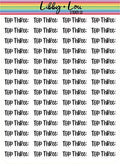 Top Three Planner Sticker | Libby and Lou Sticker Co