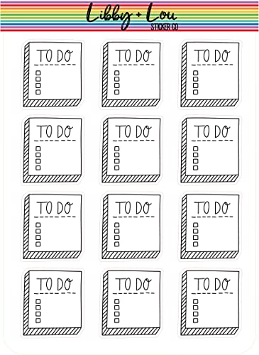 To Do List Doodle Planner Sticker | Libby and Lou Sticker Co