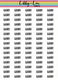 Work Planner Sticker | Libby and Lou Sticker Co