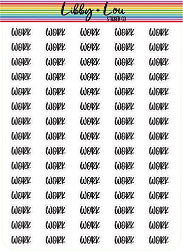 Work Planner Sticker | Libby and Lou Sticker Co