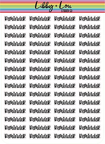 Reminder Planner Sticker | Libby and Lou Sticker Co